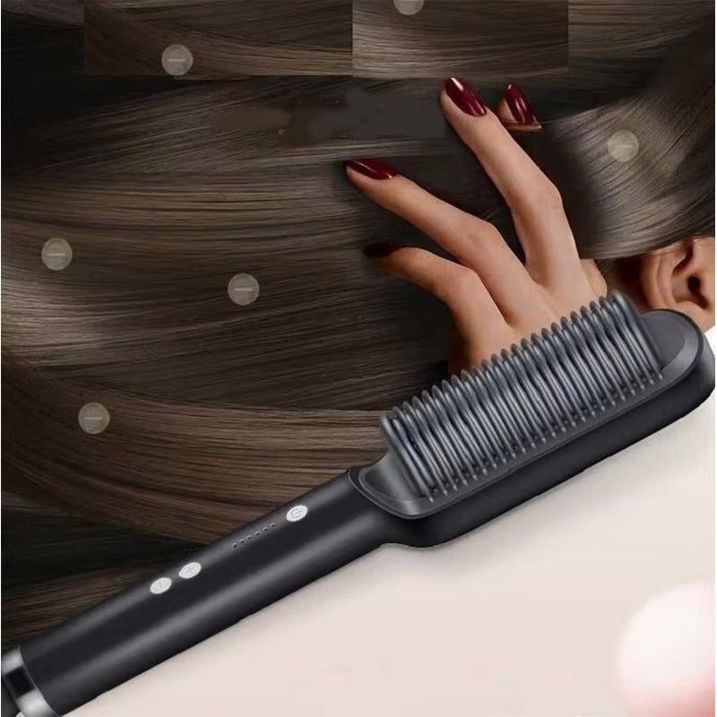 Straight Hair Comb Temperature Control Hair Straightener